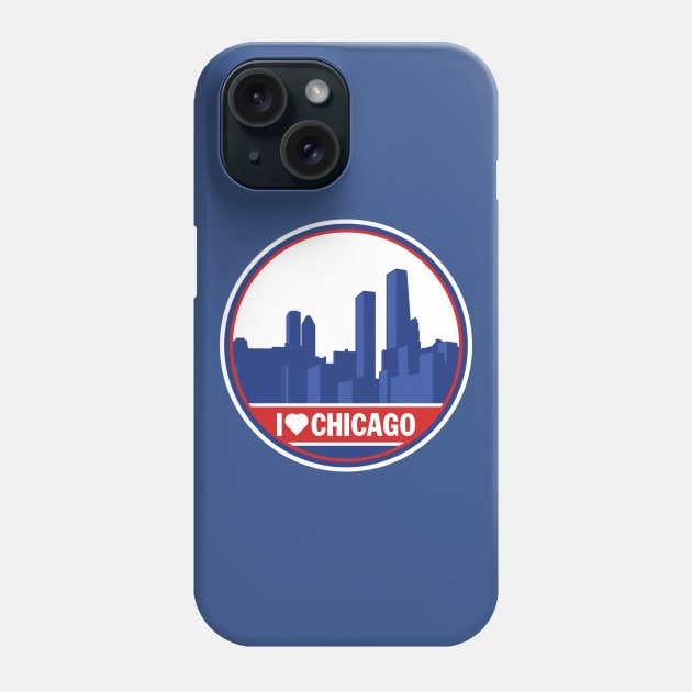 I Love Chicago T-Shirt Phone Case by HolidayShirts