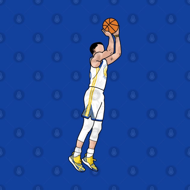 Steph Curry Jumper - Drawing by thesportstation