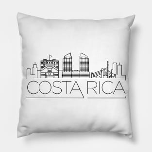 Costa Rica Minimal Skyline Pillow