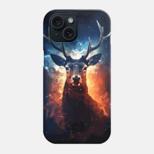 Deer and Cosmos Phone Case