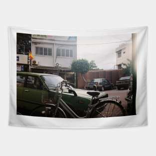 Retro Bike Tapestry