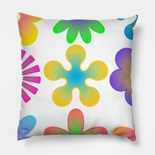 Retro gradient flowers Pillow