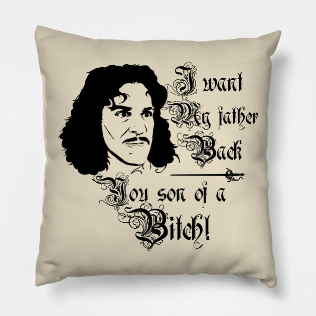 Inigo Montoya Pillow by mosgraphix