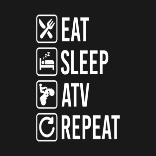 ATV Quadbike Eat Sleep Repeat T-Shirt