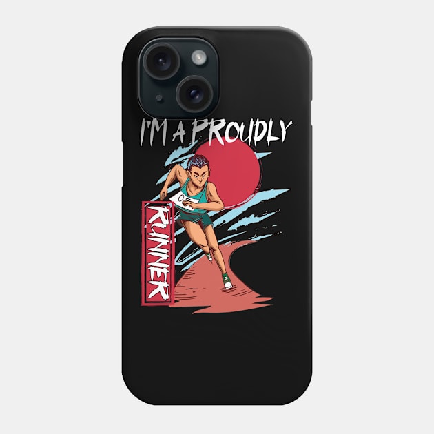 Athlete Race Run Jog Phone Case by SiegfriedIlligDesign