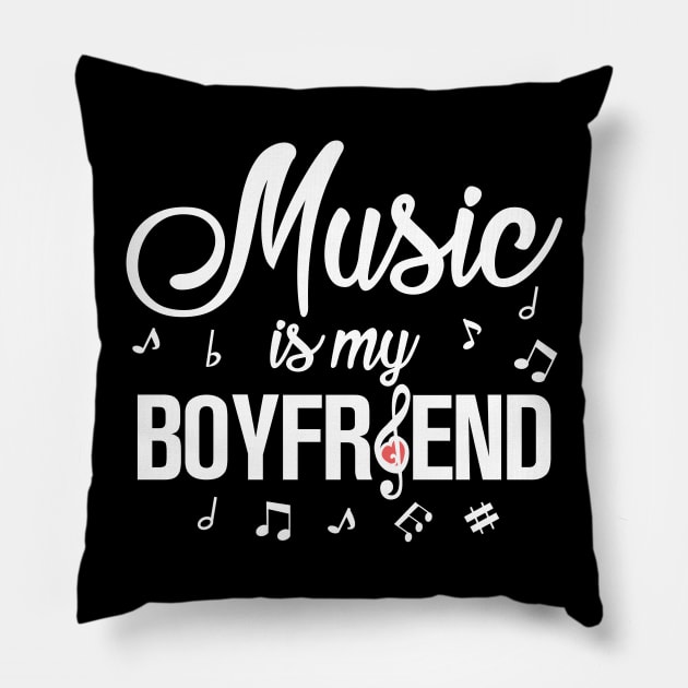 Music is my Boyfriend Pillow by KsuAnn