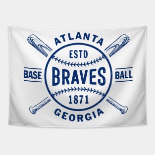 Atlanta Braves Bats & Ball 2 by Buck Tee Tapestry