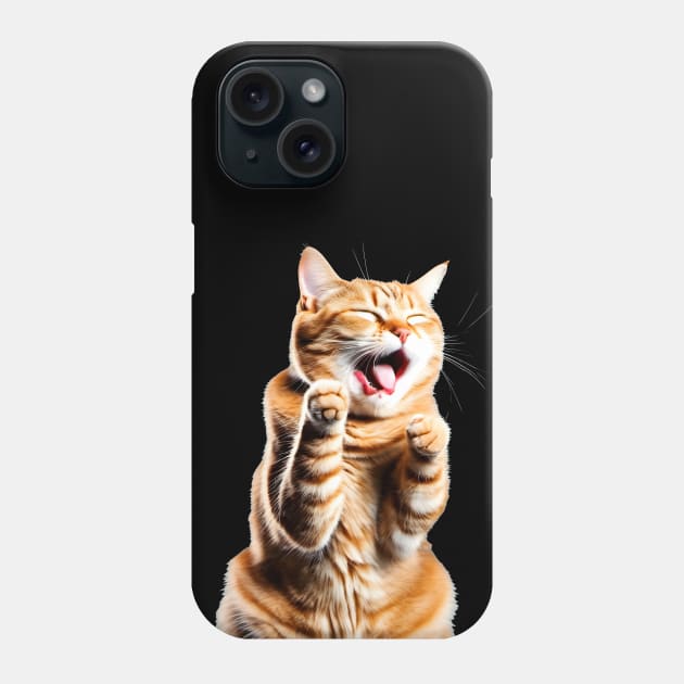 Coughing Cat Meme Phone Case by Ravenglow