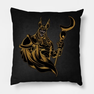 Anubis ancient of Egypt. Pillow