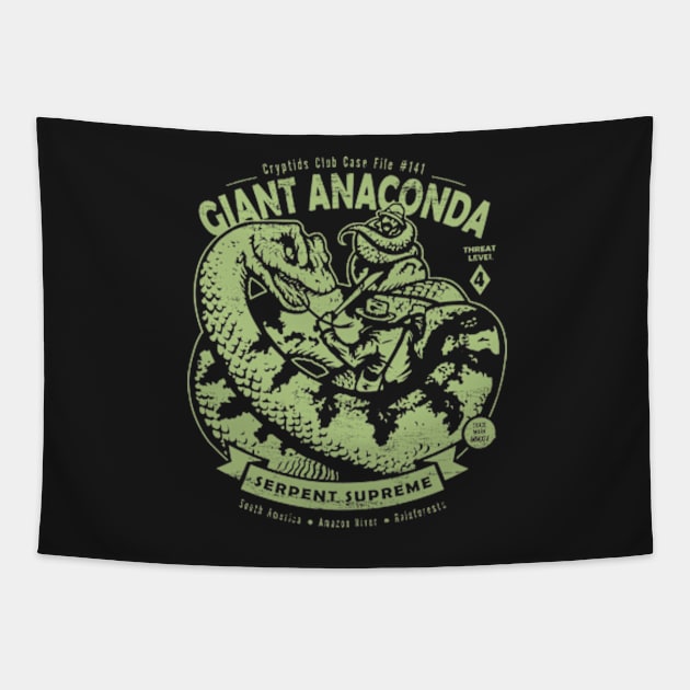 Giant Anaconda Tapestry by heartattackjack