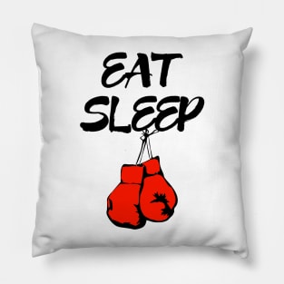 Eat Sleep Boxing Pillow