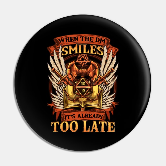 Funny When the DM Smiles, It's Already Too Late Pin by theperfectpresents