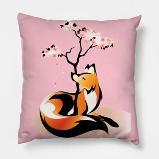 Sakura Kitsune Pillow