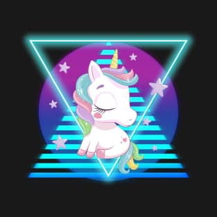 Retro Dreamy Star Unicorn T-Shirt