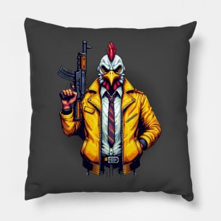 Hotline Miami Jacket-For pixel retro gamers Pillow