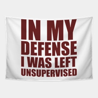 I Was Left Unsupervised Tapestry