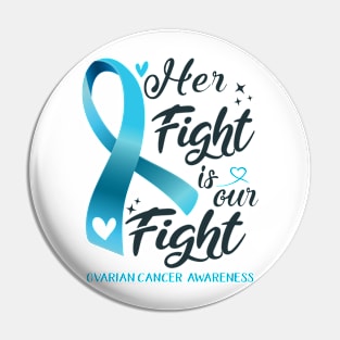 Ovarian Cancer Awareness HER FIGHT IS OUR FIGHT Pin