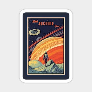 Jupiter Adventure Vintage Travel Poster Magnet