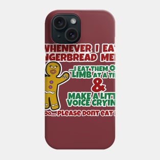 Eating Gingerbread Man Phone Case