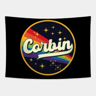 Corbin // Rainbow In Space Vintage Style Tapestry