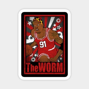 Rodman Basketball The Worm Chicago 91 Legend Magnet