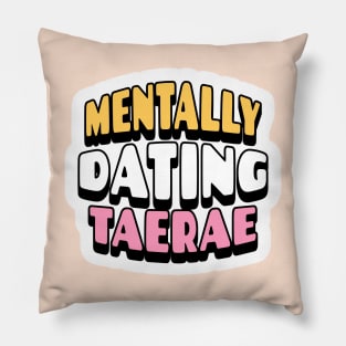 Zero base one zb1 mentally dating kim taerae zerose typography | Morcaworks Pillow