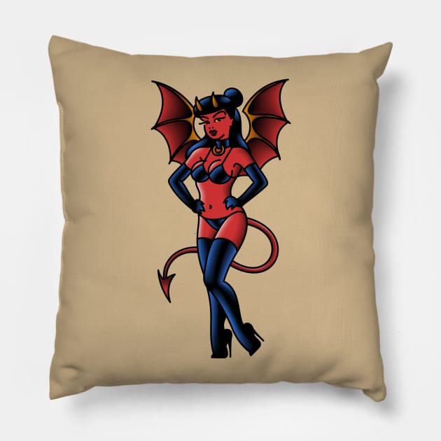 Demon Girl Pillow by OldSalt