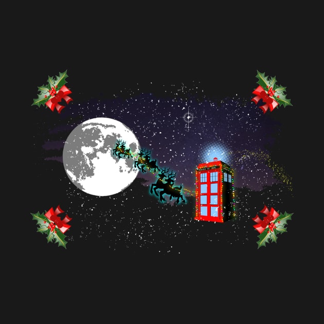 CHRISTMAS TARDIS by KARMADESIGNER T-SHIRT SHOP