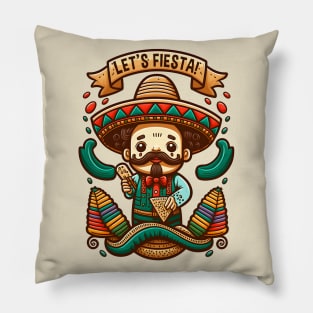 Cinco De Mayo Funny Mexican Fiesta Pillow