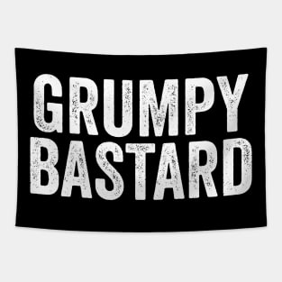 Grumpy Bastard - Funny Grumpy Old Man Tapestry