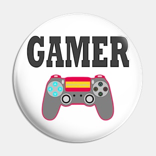 Gamer Video Gaming Iconic Tee Pin