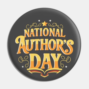 National Author's Day – November Pin