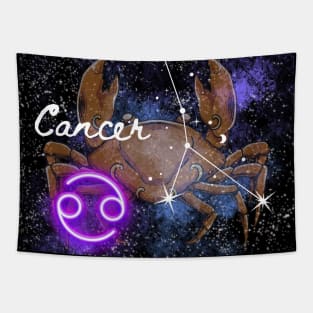 Cancer Crab Zodiac Sign Astrology Tapestry