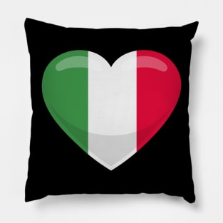 Italy Flag Heart Pillow