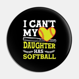 Softball Sport Dad Softball Mom Pin