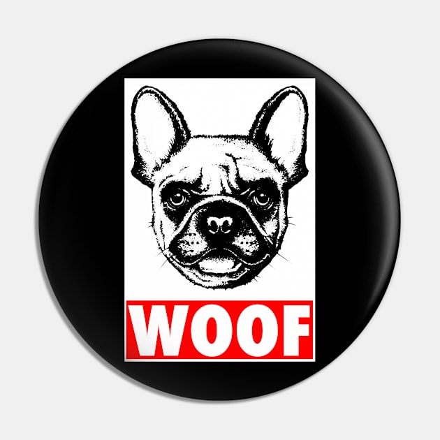 Woof - Dog Lover Dogs Pin by fromherotozero