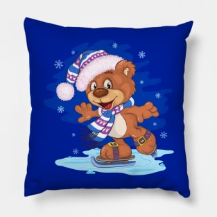 Teddy Bear Skating Pillow