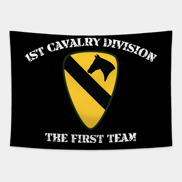 Veteran First Cavalry Division - the First Team Tapestry by JLDesigns