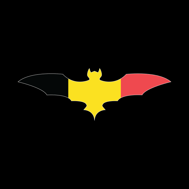 Belgium Bat Flag by Wickedcartoons