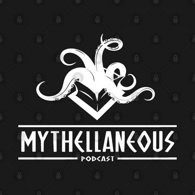 Mythellaneous White Logo by FakeNerdPod