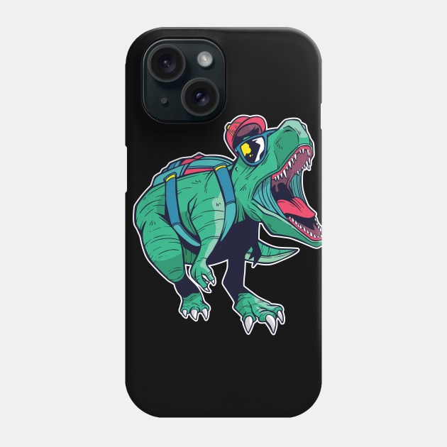 dinosaur back to school Phone Case by Midoart