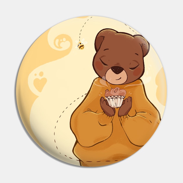 Mel the bear Pin by Four Seasons Fox