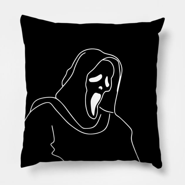 Scary movies and chill? Pillow by glumwitch