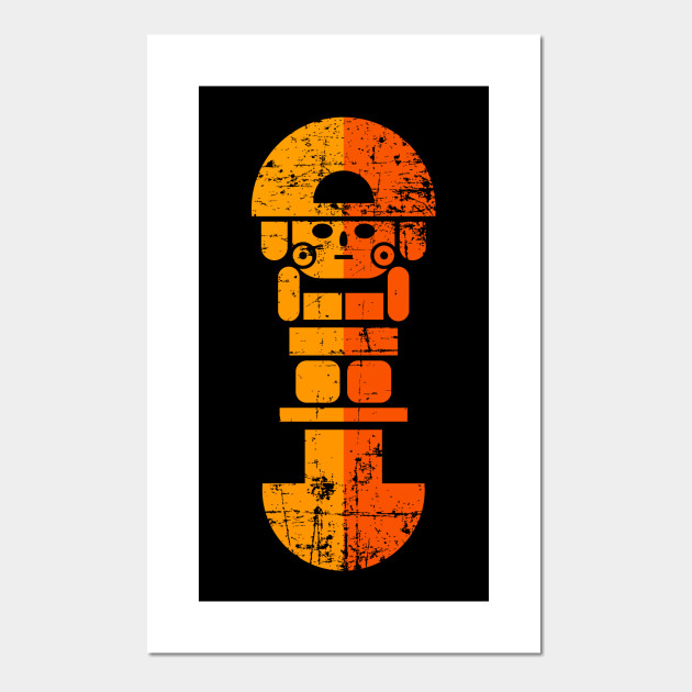 Tumi Peruvian Design Grunge Peru Cartel E Impresion Artistica Teepublic Mx