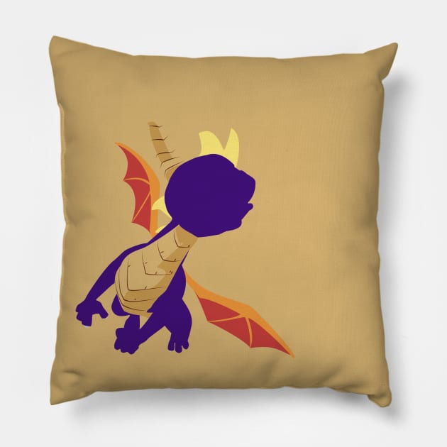 Spyro the Dragon Pillow by Kaztiel