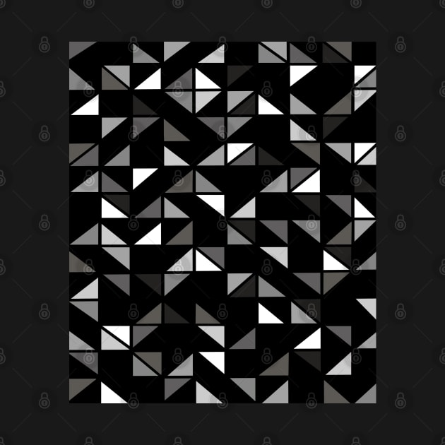 Monochrome Geometric Pattern by OneThreeSix