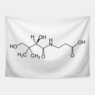 Vitamin B5 Pantothenic Acid C9H17NO5 Molecule Tapestry