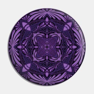 Third Eye Purple Mandala Pin