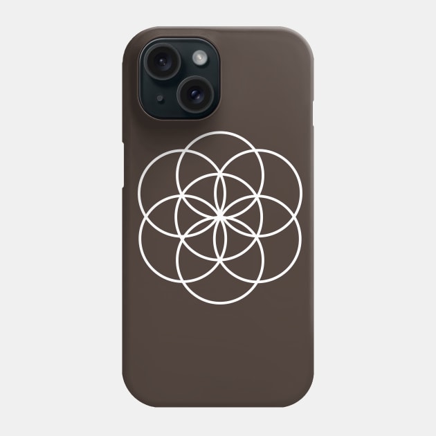 Sacred Geometry Seed of Life Geometric Esoteric Design for Spirituality Phone Case by WiccanGathering