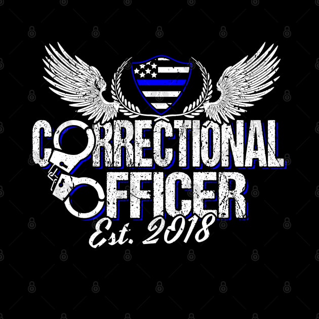 Corrections Officer 2018 Graduation Silver Line by stockwell315designs